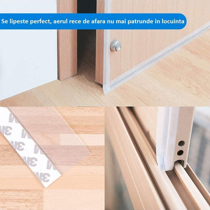 Bandă Adezivă de Etanșare ProSeal pentru Uși și Ferestre, Anti-Vânt și  Anti-Curent, Transparentă