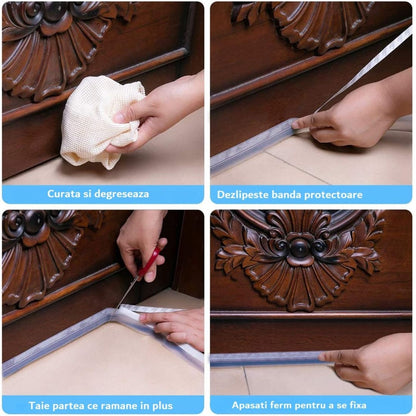 Bandă Adezivă de Etanșare ProSeal pentru Uși și Ferestre, Anti-Vânt și  Anti-Curent, Transparentă