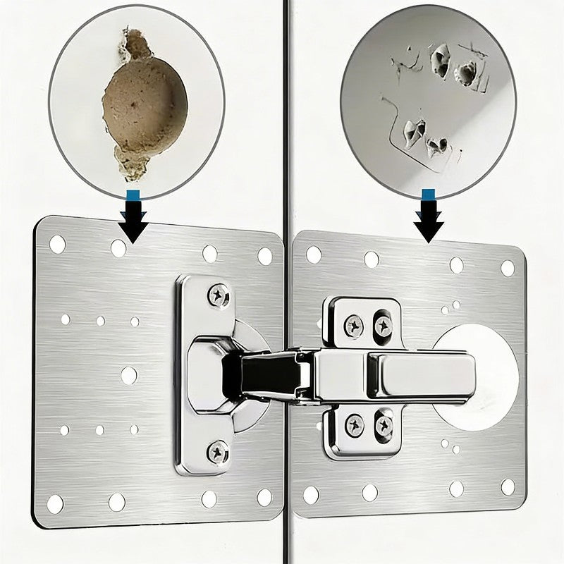 Set 4 Plăci Reparare Balamale Mobilier