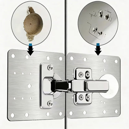Set 4 Plăci Reparare Balamale Mobilier