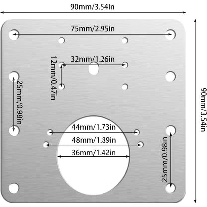 Set 4 Plăci Reparare Balamale Mobilier