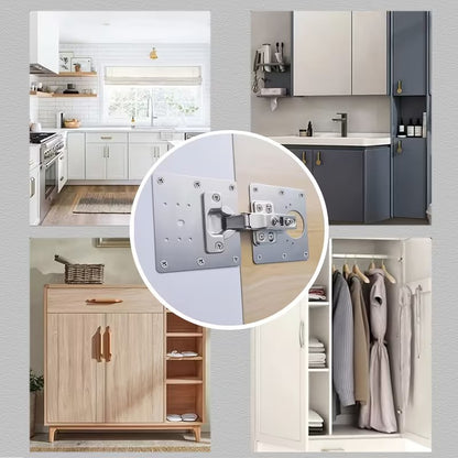 Set 4 Plăci Reparare Balamale Mobilier