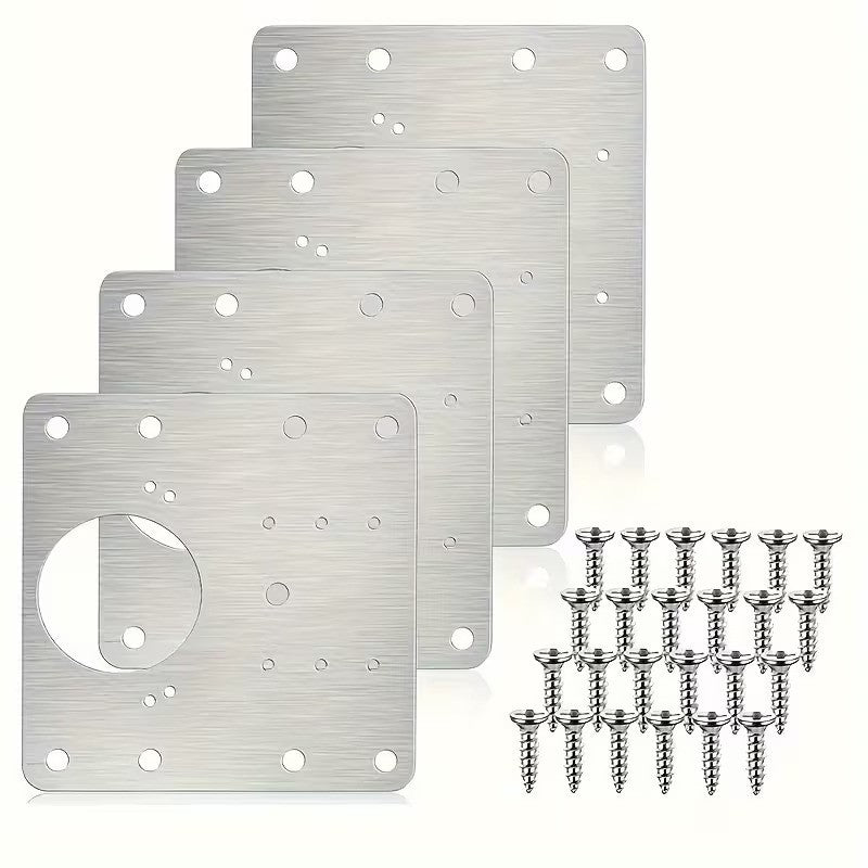 Set 4 Plăci Reparare Balamale Mobilier