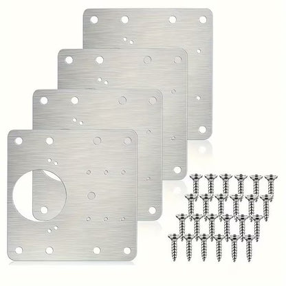 Set 4 Plăci Reparare Balamale Mobilier